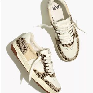 Madewell Court Sneakers in Spotted Calf Hair